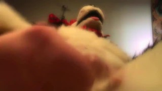 Husky Fursuit Cumshot