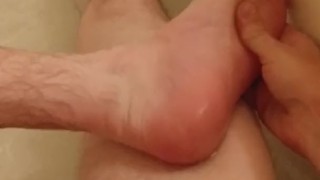 Male feet bath