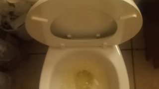 Big dick taking a piss