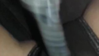 Cumming on my crotchless underwear