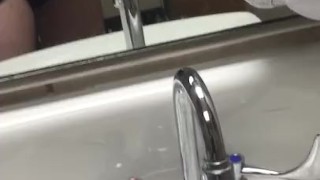 Public Restroom Hung Cock Jerk