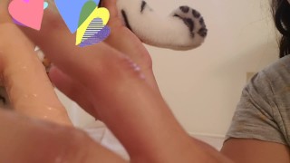 Plushie tiger with dildo