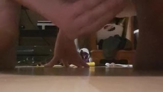 Fucking myself with 2 dildos