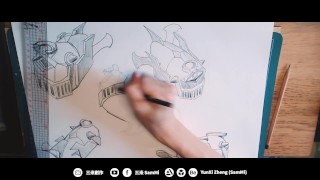 手繪日常 & 上個貼圖 | 拜託拜託~感謝感謝~ | 三米 SamMi