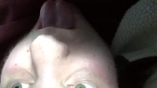 Licking and kissing my own cock