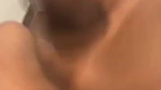 Playing with my big Black cock till I cum