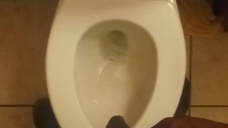 Uncut dick 1 minute piss