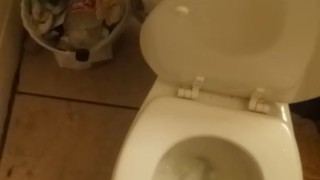Uncut dick 1 minute piss