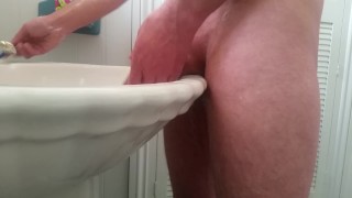 Shaving My Cock and Balls then a Wank..