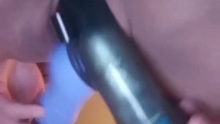 Pleasing myself while daddy is away