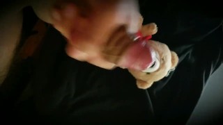 Masturbating To a Teddy Bear With Huge Dick Cumshot