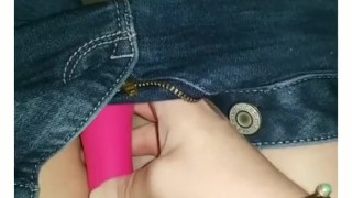 Pussy can't wait to get home.. starts early while driving