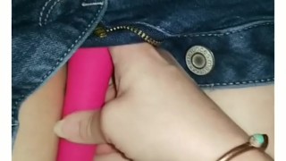 Pussy can't wait to get home.. starts early while driving
