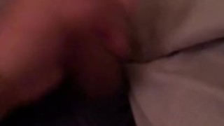 Guy jerks off all over underwear