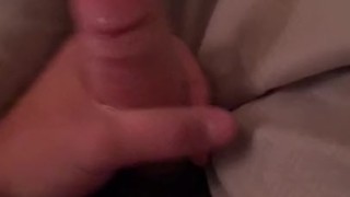 Guy jerks off all over underwear