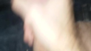 Quickie before bed. Stroking my big dick and cumming. Nightcap