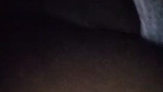Sneaky undercover pussy play next to boyfriend mini clip