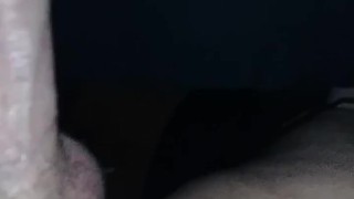 Creams all over cock and then nice money shot at the end