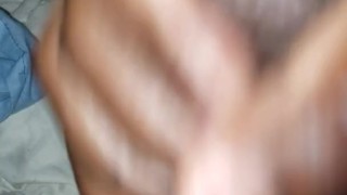 Stroking my cock