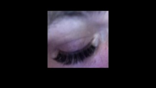 Test magnetic eyelashes