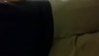 Shaved-smooth sissyboy femboy bisexual male slut strips strokes cock