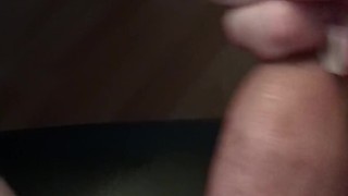Putting on a condom, and cumming inside a condom with dirty talk (cumshot)