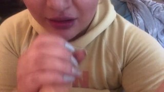 Amber Hunt POV blowjob