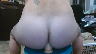 fucking my dildo