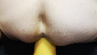 big butternut squash anal insertion stretching