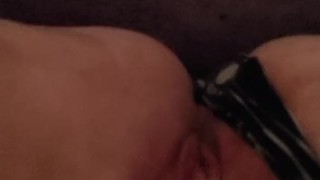 Cute kitten fingers herself till she cums edging continually
