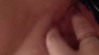 Cute kitten fingers herself till she cums edging continually