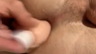 Solo dildo fucking