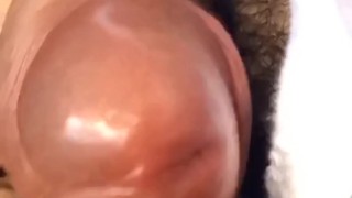 Throbbing cock and precumming