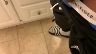 Shaved bbc masturbation