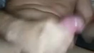 Big boy jerk's off for wife
