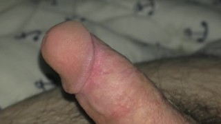 precum orgasm in bed, finishing in briefs