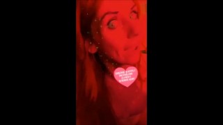 Little Reds sexy devil striptease on snapchat