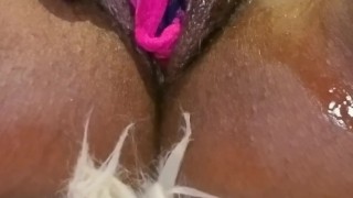 Pink Panty Pussy Stuffing