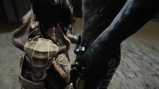 skyrim Lust mask female knight 3P