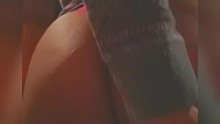 Loud ass clapping sexy red panties
