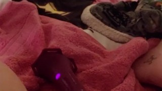 Cute alpaca long orgasm with hitatchi