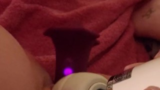 Cute alpaca long orgasm with hitatchi