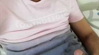 Jerking off in bed Thick cum load - Camilo Brown