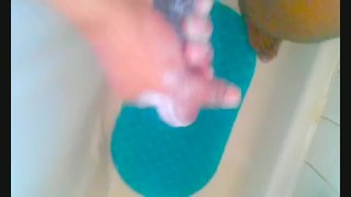 Shower Masturbation w/hot cum shot