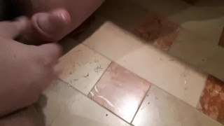 Jerking off in a hotel bathroom!