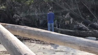 Showing Off On Driftwood Beach