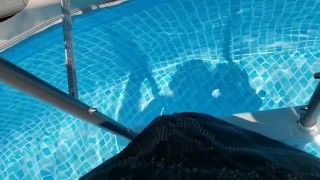 Summer Fun Loud Moaning Fucking Pussy in Pool