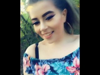 Amelia Skye gets fucked and rides face and cock in summer dress & fishnets