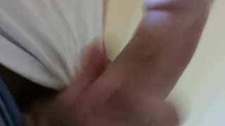 Showing off my hard dick