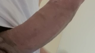 Showing off my hard dick